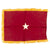 Original U.S. WWII United States Army Brigadier General's Small Fringed Command Flag - 11 1/2" x 17" Original Items