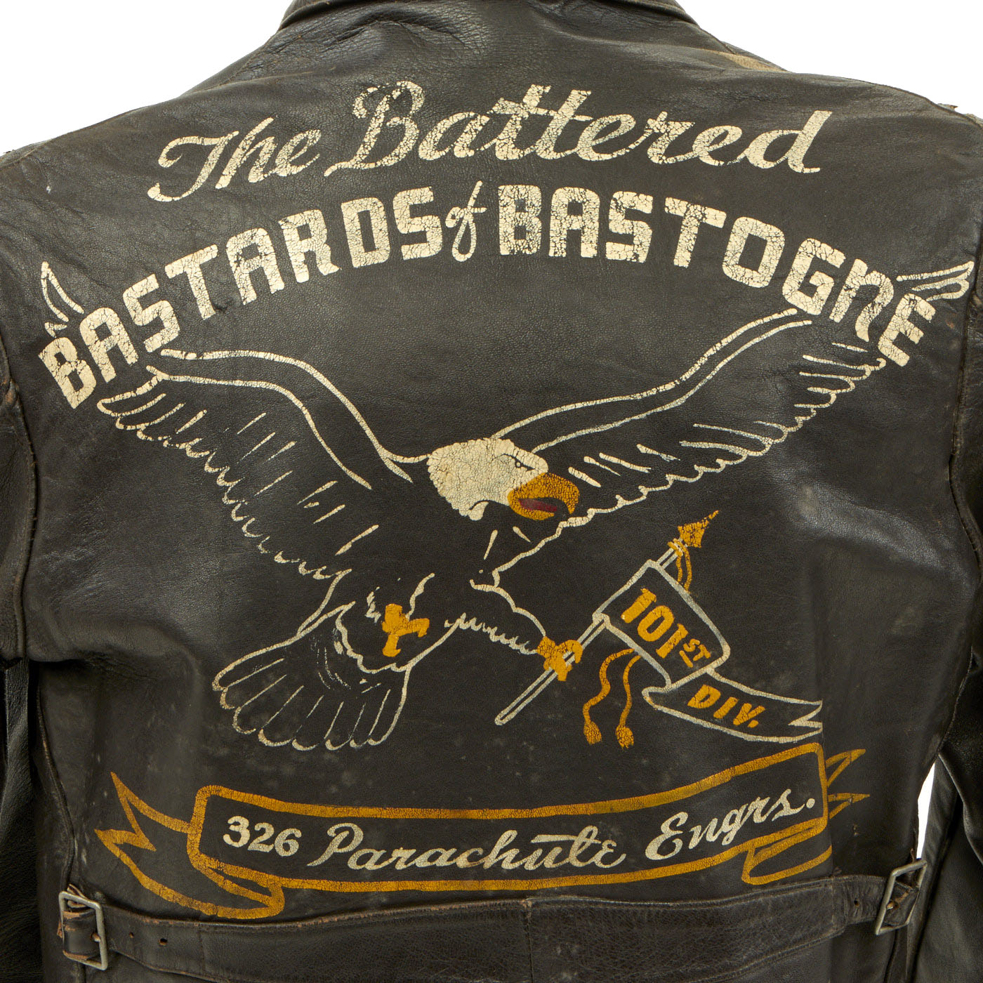 Original U.S. WWII 101st Airborne 326th Parachute Engineers Painted Lu