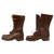 Original U.S. WWII Airborne Paratrooper Brown Leather Jump Boots by Herman in Size 6 - New Old Stock Original Items