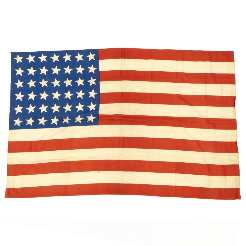 Original Late 19th Century Rare Unofficial 42 Star United States National Flag - 30" x 47" Original Items
