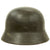 Original German WWII Extra Large M40 Single Decal Army Heer Helmet with 60cm Liner & Chinstrap - hkp68 Original Items