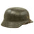 Original German WWII Extra Large M40 Single Decal Army Heer Helmet with 60cm Liner & Chinstrap - hkp68 Original Items