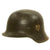 Original German WWII Service Worn M42 Single Decal Army Heer Helmet with 56cm Liner - ET64 Original Items