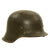 Original German WWII Service Worn M42 Single Decal Army Heer Helmet with 56cm Liner - ET64 Original Items