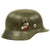 Original German WWII Army Heer M35 Double Decal Helmet with 1938 Dated Size 57cm Liner - E.F.64 Original Items