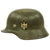 Original German WWII Army Heer M35 Double Decal Helmet with 1938 Dated Size 57cm Liner - E.F.64 Original Items