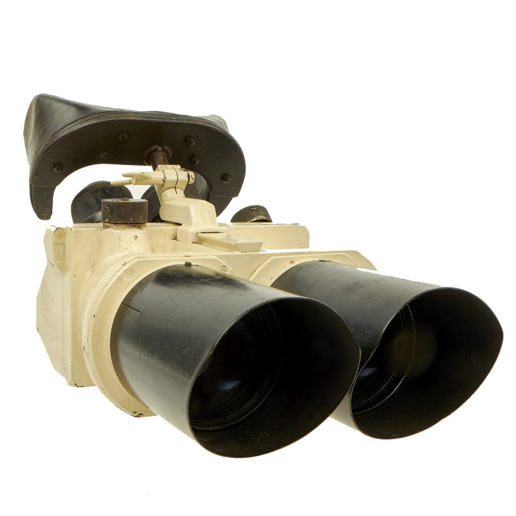 Original German WWII Flak D.F. 10 x 80 Binocular Optics by Josef Schneider & Co. - Repainted Postwar Original Items
