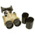 Original German WWII Flak D.F. 10 x 80 Binocular Optics by Josef Schneider & Co. - Repainted Postwar Original Items