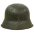 Original German WWII M42 Single Decal Army Heer Helmet with 57cm Liner & Chinstrap - stamped NS64 Original Items