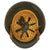 Original German WWII M42 Single Decal Army Heer Helmet with 57cm Liner & Chinstrap - stamped NS64 Original Items