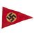 Original German WWII NSDAP National Socialist Pennant Flag & Small NSKK Banner Set Original Items