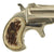 Original U.S. Remington .41 Rimfire Nickel Plated Over & Under Pocket Pistol with Stag Grips Serial 255 - c. 1889 Original Items