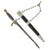 Original German WWII 1st Model Aluminum Fitted Luftwaffe Dagger by Carl Eickhorn with Inscribed Scabbard Original Items