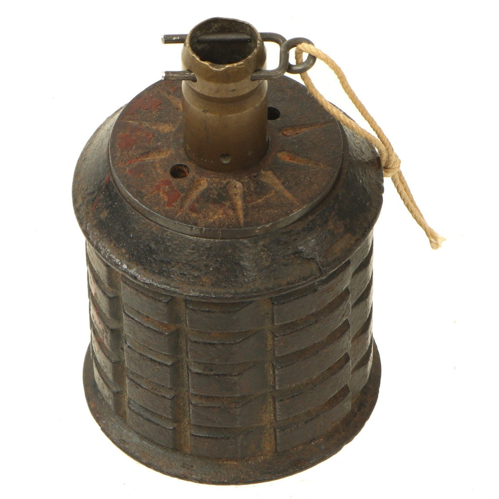 Original Japanese WWII Type 97 Inert Fragmentation Hand Grenade dated 1940 Original Items