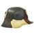 Original Imperial German WWI M16 Stahlhelm Helmet Shell with Panel Camouflage Paint - marked B.F. 62. Original Items