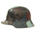 Original Imperial German WWI M16 Stahlhelm Helmet Shell with Panel Camouflage Paint - marked B.F. 62. Original Items
