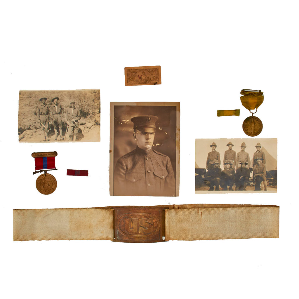 Original U.S. Mexican Border War Marine 1st Provisional Brigade Named Grouping - Sergeant George A. Williams Original Items