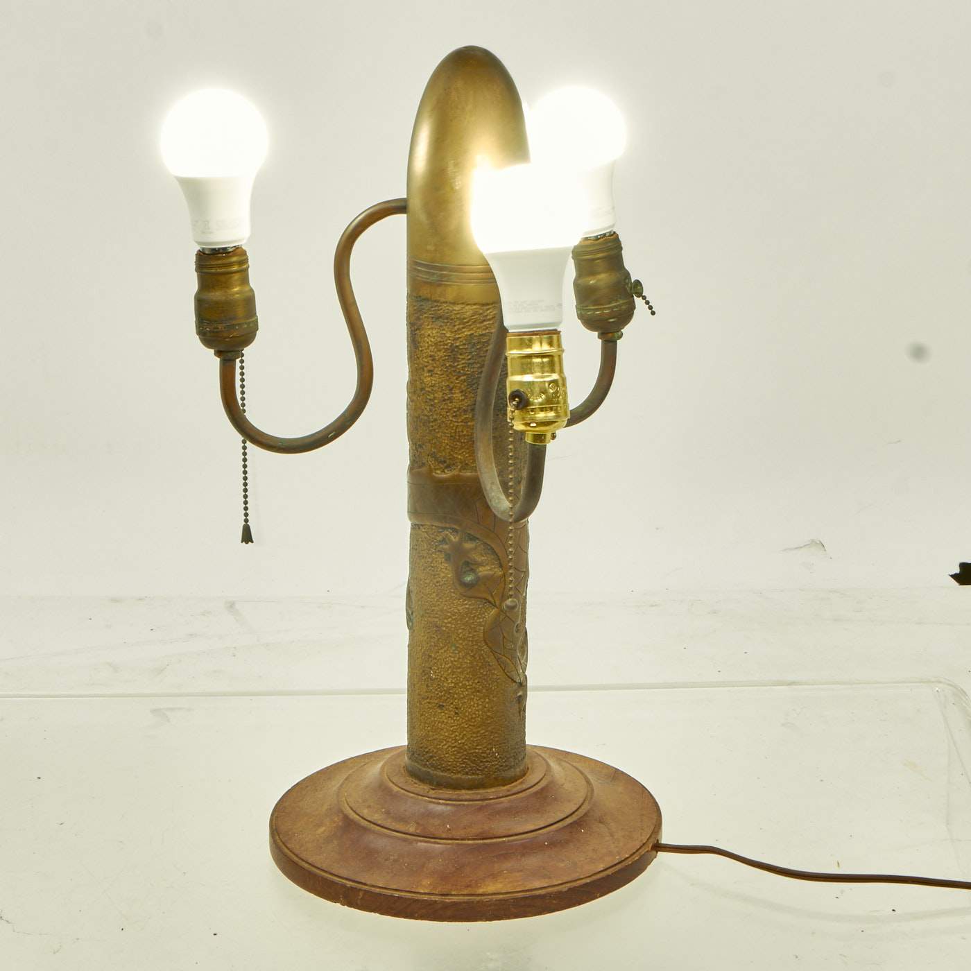 Original U.S. Pre-WWII China Marine Trench Art Artillery Shell