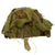 Original U.S. Late WWII M1 McCord Rear Seam Helmet with Int'l Molded Plastics Liner and Helmet Net Original Items