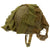 Original U.S. Late WWII M1 McCord Rear Seam Helmet with Int'l Molded Plastics Liner and Helmet Net Original Items