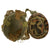 Original U.S. Late WWII M1 McCord Rear Seam Helmet with Int'l Molded Plastics Liner and Helmet Net Original Items