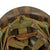 Original U.S. Late WWII M1 McCord Rear Seam Helmet with Int'l Molded Plastics Liner and Helmet Net Original Items