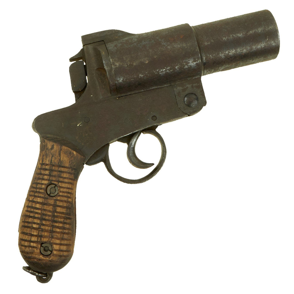 Original Japanese WWII 35mm Type 10 Flare Signal Pistol - Serial 6854 Original Items