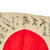 Original Japanese WWII Hand Painted Cloth Good Luck Flag - 26" x 37" Original Items