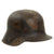 Original German WWI M16 Stahlhelm Helmet Shell with Panel Camouflage Paint - Named - Marked ET64 Original Items