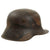 Original German WWI M16 Stahlhelm Helmet Shell with Panel Camouflage Paint - Named - Marked ET64 Original Items