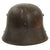 Original German WWI M16 Stahlhelm Helmet Shell with Panel Camouflage Paint - Named - Marked ET64 Original Items