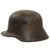 Original German WWI M16 Stahlhelm Helmet Shell with Panel Camouflage Paint - Named - Marked ET64 Original Items