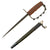 Original U.S. WWI M1917 Trench Knife by L.F. & C. Dated 1917 with Replacement Scabbard Original Items