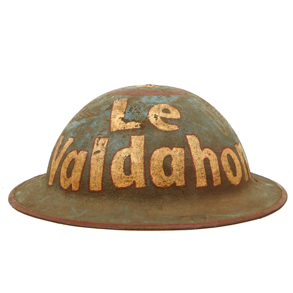 Original U.S. WWI M1917 5th Aero Observation Squadron Painted Doughboy Helmet Original Items