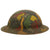 Original U.S. WWI M1917 93rd Infantry Division Camouflage Doughboy Helmet - The Red Hand Division Original Items
