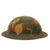 Original U.S. WWI M1917 93rd Infantry Division Camouflage Doughboy Helmet - The Red Hand Division Original Items