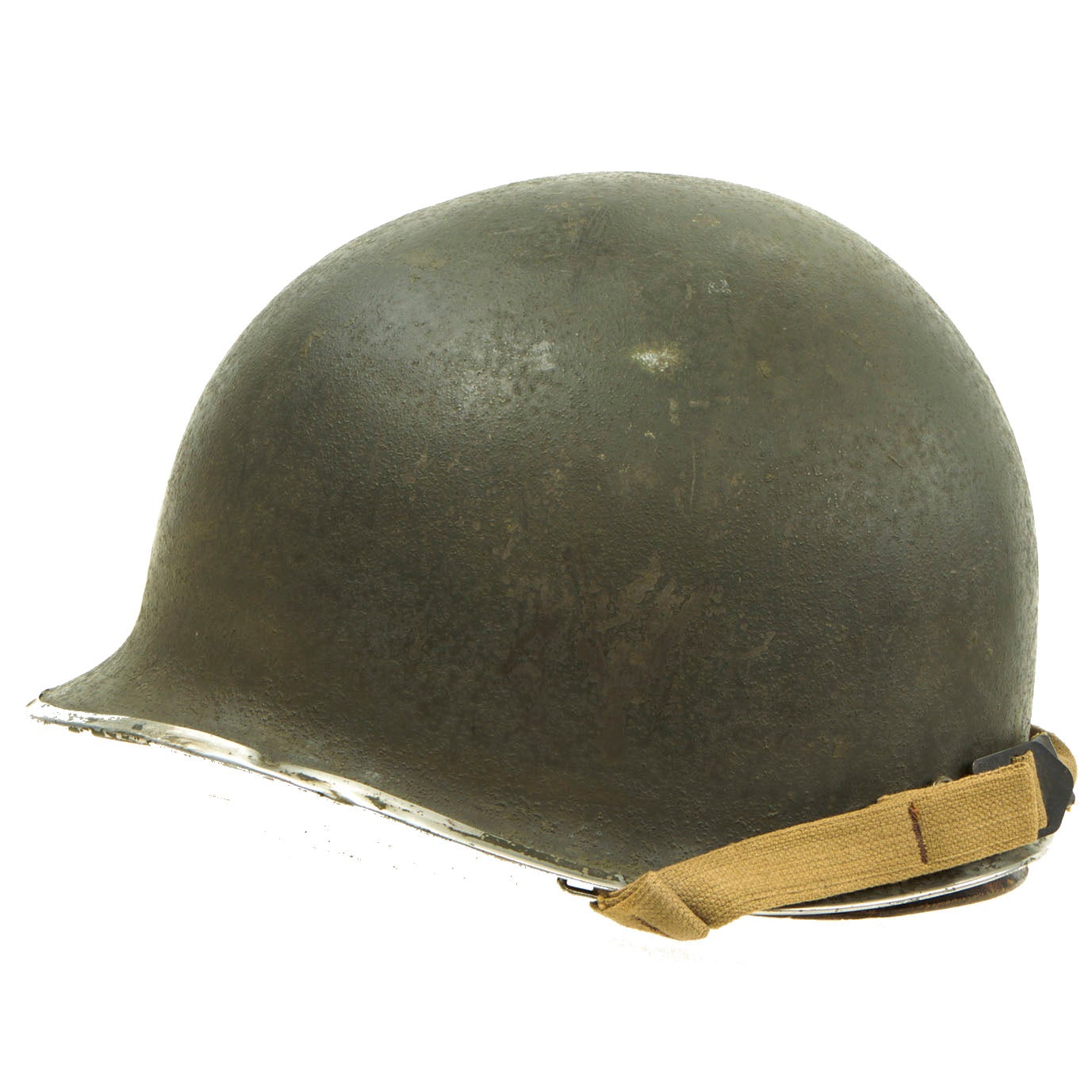 Original U.S. WWII 1943 McCord Fixed Bale M1 Helmet with Seaman