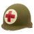Original U.S. Korean War Medic M1 McCord Front Seam Swivel Bale Helmet with CAPAC Liner Original Items