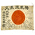 Original Japanese WWII Service Worn Hand Painted Silk Good Luck Flag - 27" x 38" Original Items