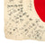 Original Japanese WWII Hand Painted Cloth Good Luck Flag - 28" x 38" Original Items