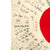 Original Japanese WWII Hand Painted Cloth Good Luck Flag - 28" x 38" Original Items