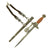 Original WWII German 2nd Model Luftwaffe Dagger by WKC with Scabbard, Belt Hanger & Portepee Original Items