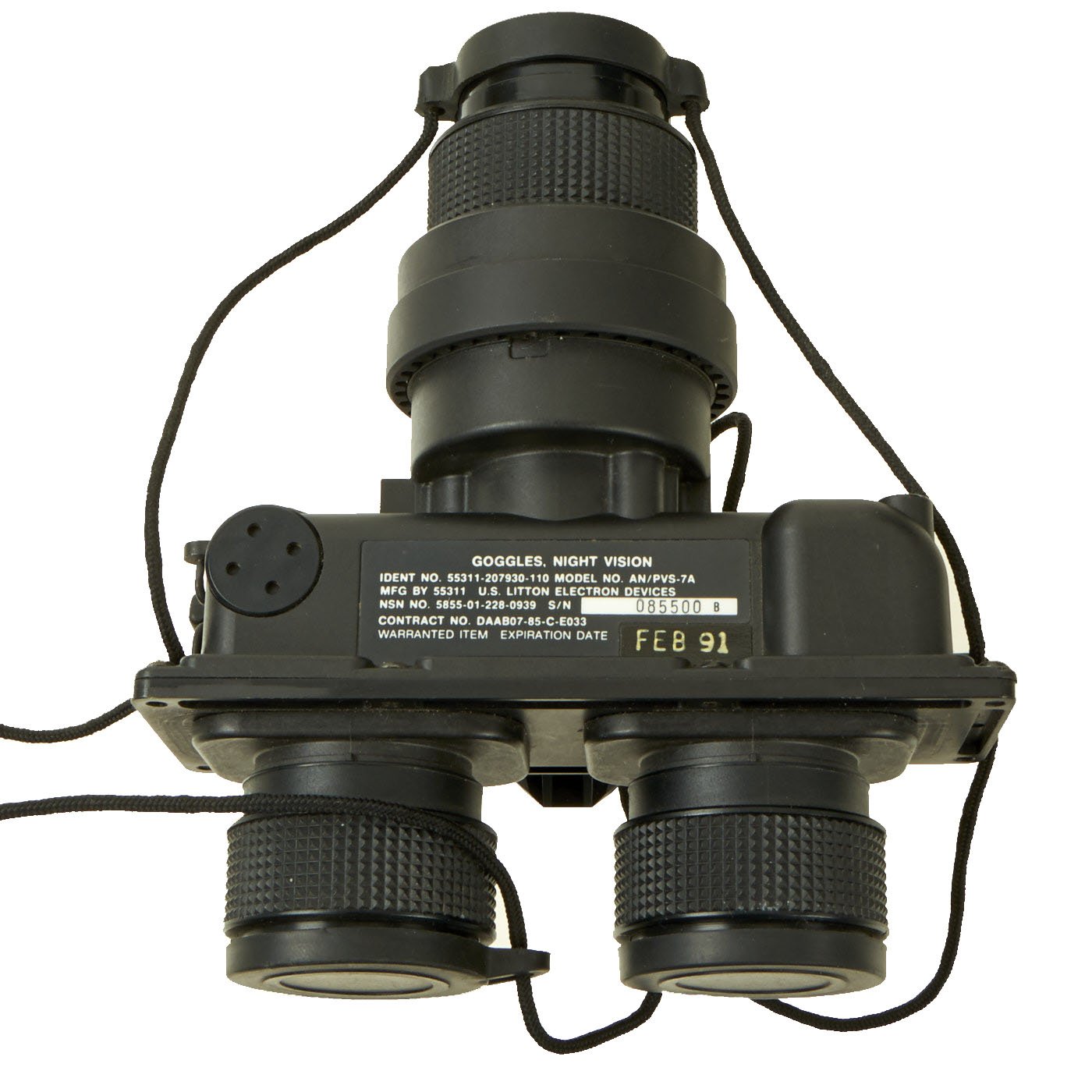 Original U.S. Gulf War 1991 Night Vision Goggles AN/PVS-7A by Litton E ...