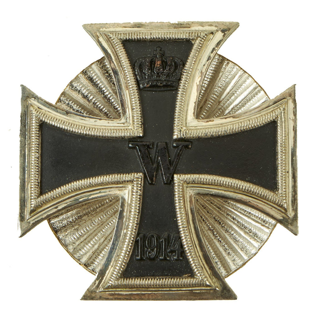 Original German WWII Reissue Prussian Iron Cross First Class 1914 with Screwback - Wilhelm Deumer Style EKI Original Items