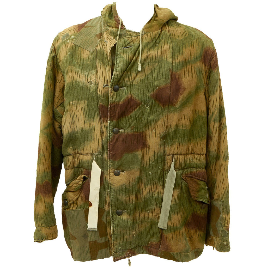 Original German WWII Sumpftarnmuster Tan Water Camouflage Pattern Reversible Winter Parka Original Items