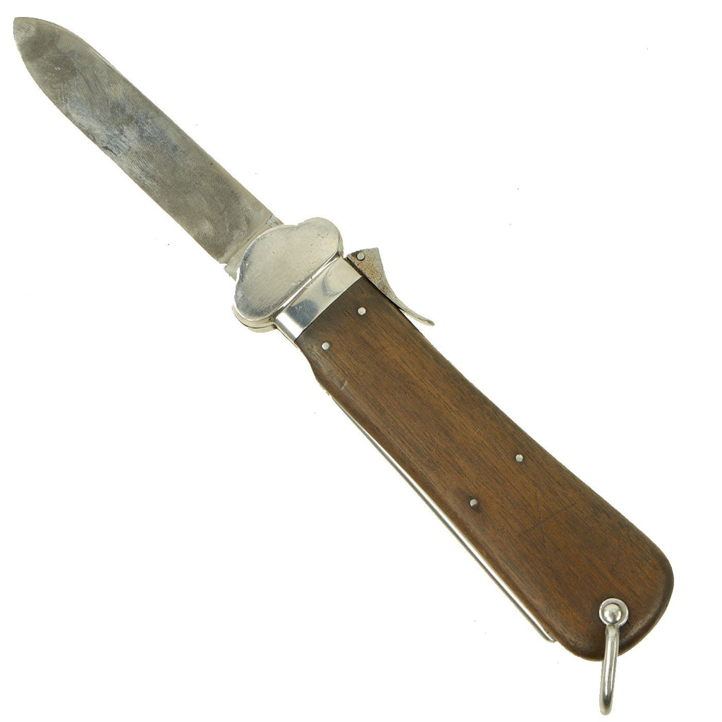 Original German WWII Early Luftwaffe Gravity Knife with Polished Blade & Waffen Proof Original Items