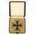 Original German WWII Cased Navy Kriegsmarine Brass Core Iron Cross First Class 1939 with Pinback - EKI Original Items