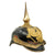 Original Imperial German WWI Prussian Infantry Officer M1897 Pickelhaube Helmet - Damaged Shell Original Items