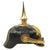Original Imperial German WWI Prussian Infantry Officer M1897 Pickelhaube Helmet - Damaged Shell Original Items