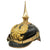 Original Imperial German WWI Prussian Infantry Officer M1897 Pickelhaube Helmet - Damaged Shell Original Items